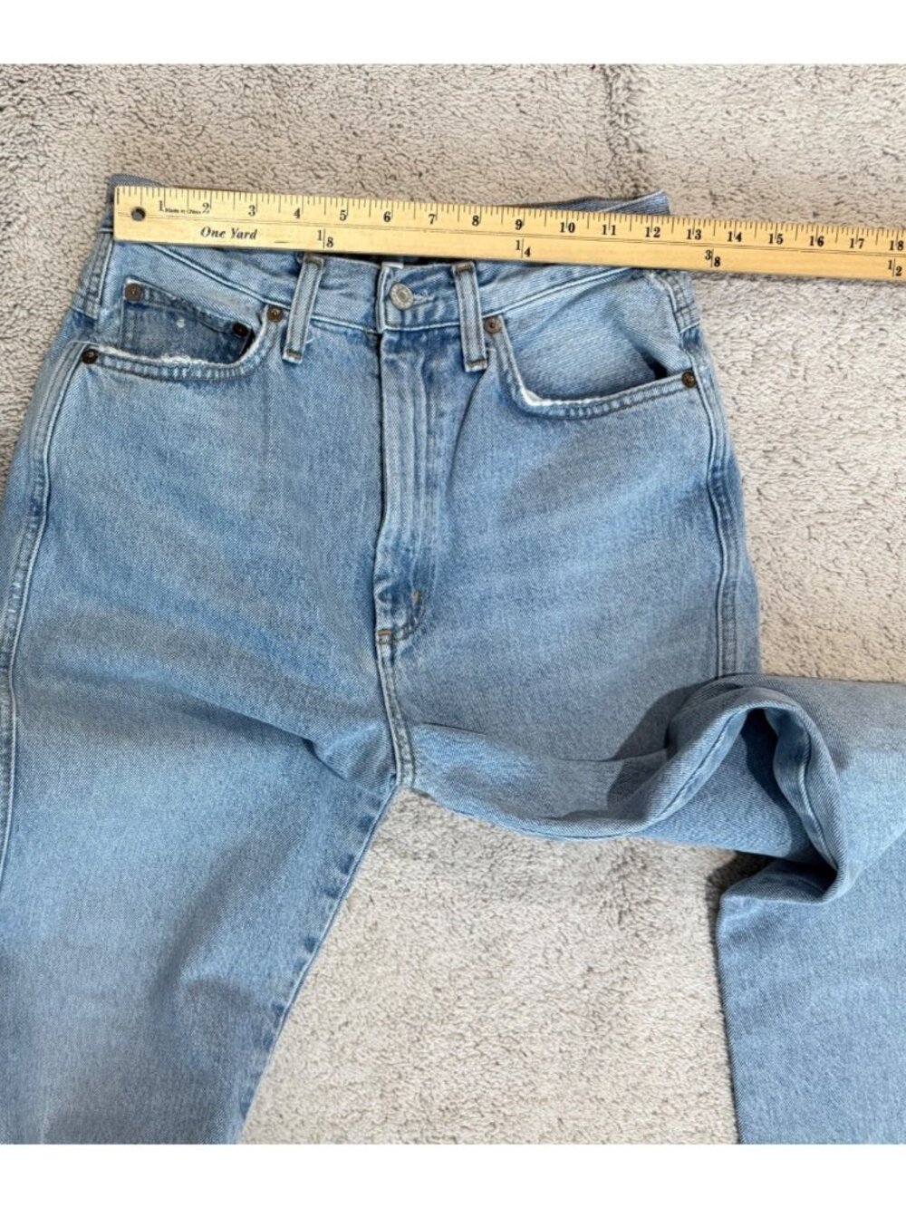 Agolde Jeans Womens Size 26 Pinch Waist High Rise Kick Jeans A095-1141 Crop - Picture 5 of 14